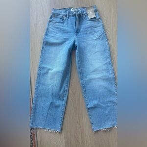 Madewell Perfect Vintage Wide-Leg Crop Jeans - size 27